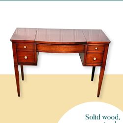 Mid-Century Modern Mahogany Desk – 4 Drawer Vintage