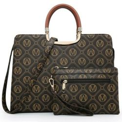 BRAND NEW Fashion Briefcases Handbags for Women Signature Tote Shoulder Bags Top Handle Satchel Purses Set BRAND NEW HIGH QUALITY MATERIAL: Vegan pebb