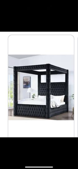 velvet canopy bed frame