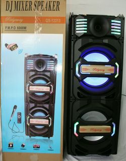 📢Bluetooth speaker sd card slot usb flash drive fm radio microphone included for karaoke🎶