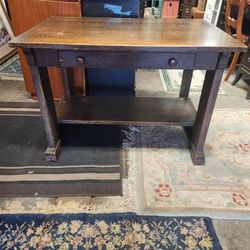 Charming Arts/Crafts Quartersawn Oak Mission Desk