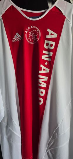 Vintage Adidas Ajax Amsterdam 2005 2006 Home Shirt Jersey Men Size XXL White Red