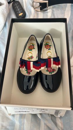 Gucci Kids Patent Leather Ballet Flats