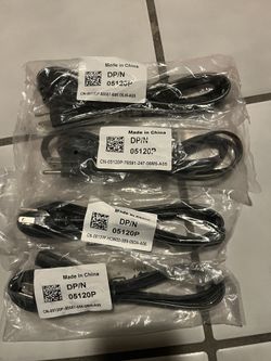 Monitor TV Replacement Power Cords,Black LOT New In Box 4 For $5