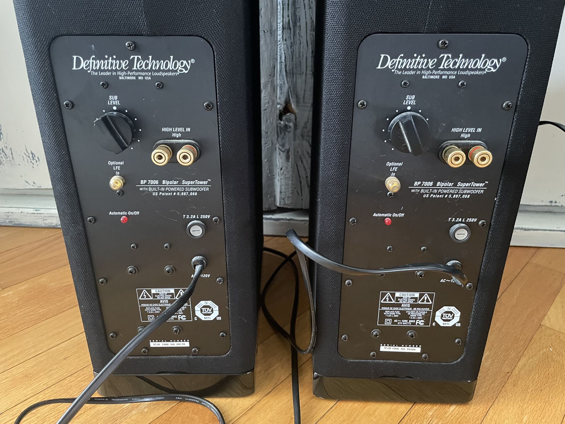 Definitive Technology BP7006 Tower Speakers for Sale in Bull Valley, IL