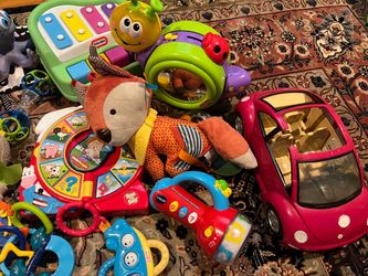 Lot of baby toys