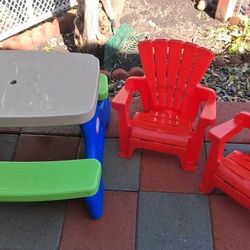 Kids Picnic Table And Chairs 