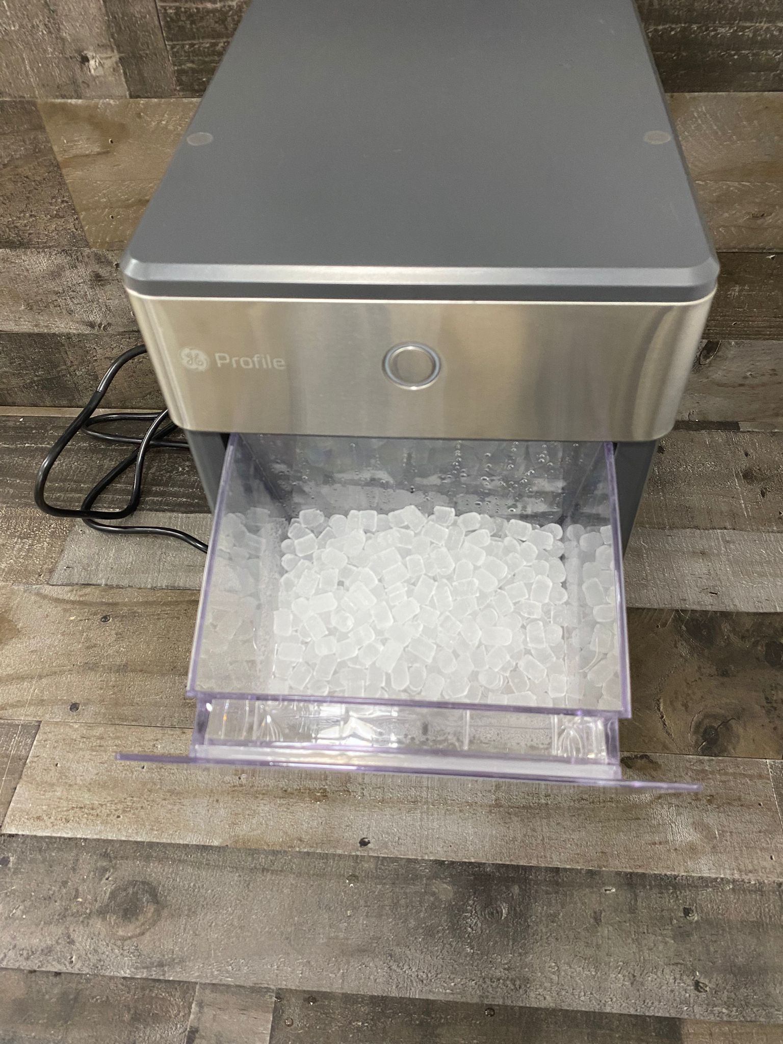 GE Profile Opal | Countertop Nugget Ice Maker | Portable Ice Machine Complete with Bluetooth Connectivity | Smart Home Kitchen Essentials | Stainless 