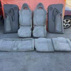 02-06 ACURA RSX - COMPLETE CLOTH INTERIOR - FRONT SEATS REAR SEATS DOOR PANELS