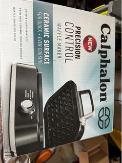 Calphalon precision control waffle maker - NIB