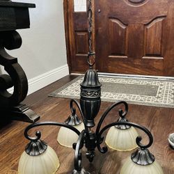 Chandelier. Dark oil-rubbed bronze finish