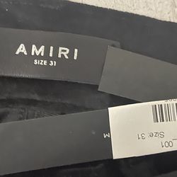 AMIRI VALOUR SKINNY STACK Black Jeans Size 31