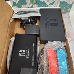 Nintendo Switch V2 With Neon Blue And Red Joy-Con HAC-001(-01)Fair