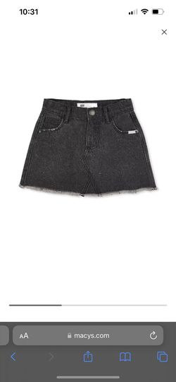 Girls Girl 5 Sparkle Washed Black Gray Denim Jean Skirt Cotton On Zara Crewcuts Hanna Andersson Boden Peek H&M Gap Nike Under Armour Adidas Hurley