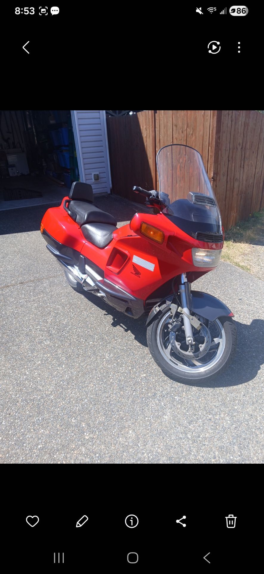 1996 Honda Pacific coast 800