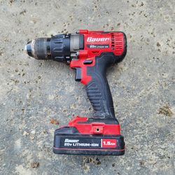 Bauer 20v drill with battery.