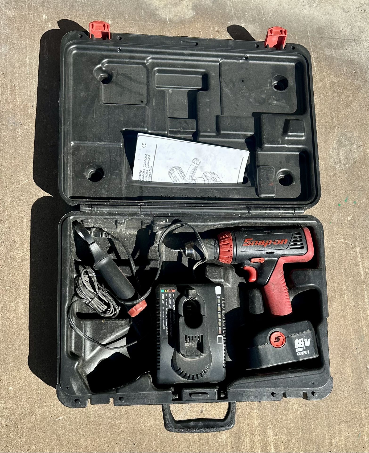 Snap On Cordless Electric Drill Half Inch