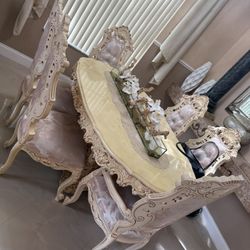 Italian Hand Painted Dinner Table 