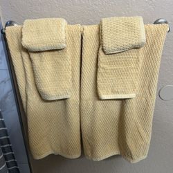 Truly Lou 100% Cotton 6pc Towel Set - Yellow 