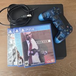 PS4 Slim, Games And Controller!!