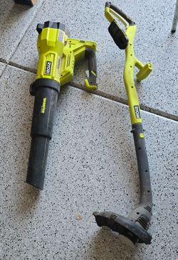 Ryobi 40V Leaf Blower and String Trimmer Set