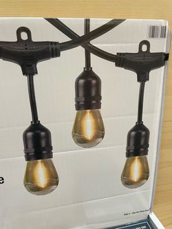 Outdoor String Lights with Remote control 50 bulbs Edison Bulbs