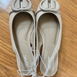 NEW Esprit Taupe Slingback Flats size 7