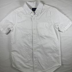 The Children’s Place White Button-Up Shirt – Size 7/8