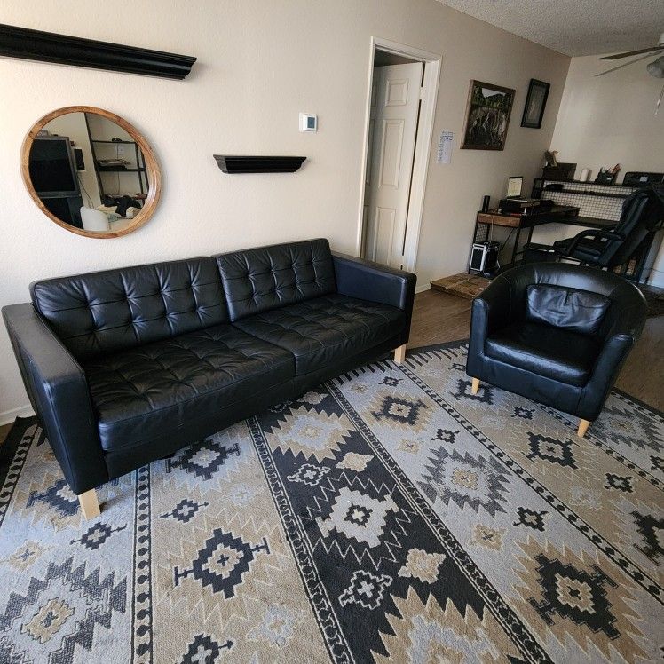 IKEA Morabo Leather Sofa