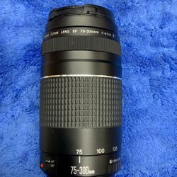 Canon 75-300mm 1:4-5.6 iii Zoom Lens EF AF MF DSLR Camera Cam Photo Video Photography Record Wildlife Sports Portraits Travel Outdoors Hobby 
