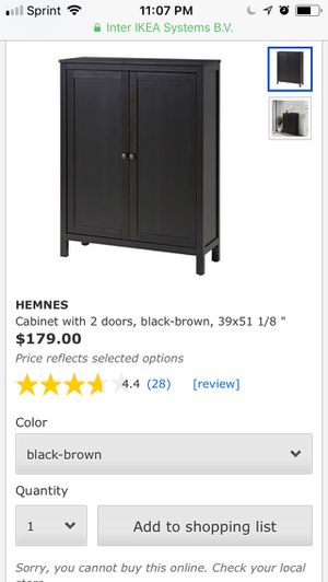 Ikea Hemnes 2 Door Cabinet For Sale In Lakeside Ca Offerup