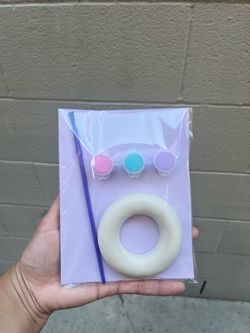 Donut Party Plaster Paint  Kits - 6pc