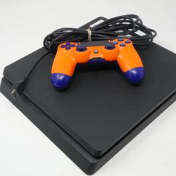 PS4 Slim 1TB Cuh-2215 W/ Orange Sunset Controller