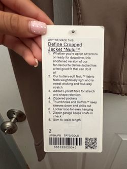 Lululemon Nulu Define Jacket