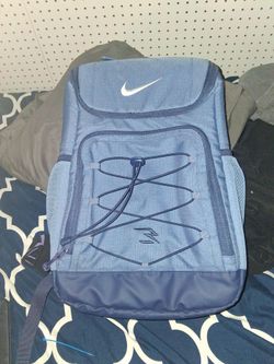 Brand new Nike 24 can cooler  Blue Backpack with Bungee Cord Front