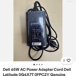 Dell AC Adapter  65W Never Used - OEM Original 