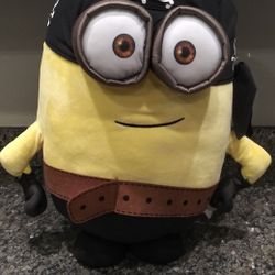 Giant Minion Pirate Plush 22" Despicable One Eye Carl Kevin Stuart Universal