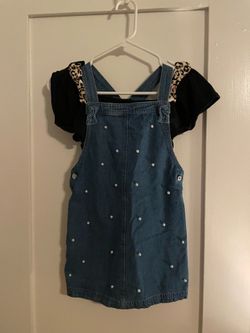 Rachel Zoe Denim Mini Dress and Tee Size 7/8