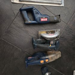 Ryobi Tools All Battery Operated Sawz All Skill Saw Dust Buster Light Battery Not Included