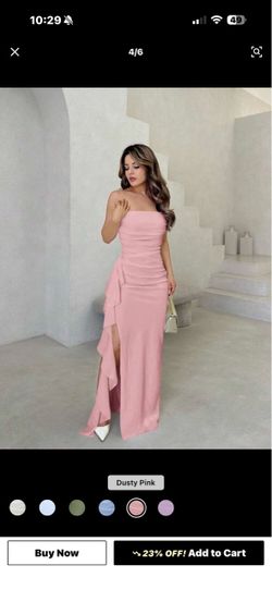 Pink tight dress