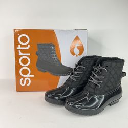 Sporto Lightweight Water Resistant Duck Boot - Ladies Size 7