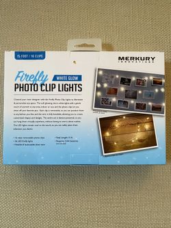 Firefly LED photo clip string lights