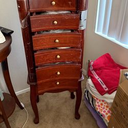 Stand up cherry, Wood  Jewelry Dressor/ Box