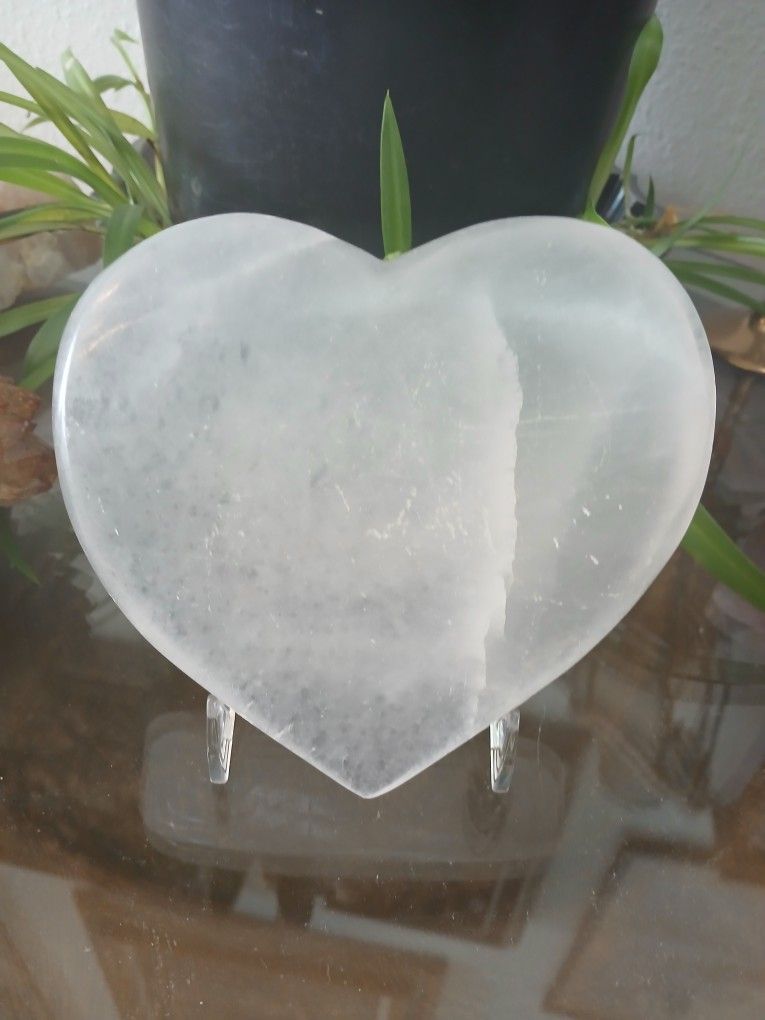 Selenite Heart
