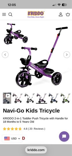 Gently used toddler bike