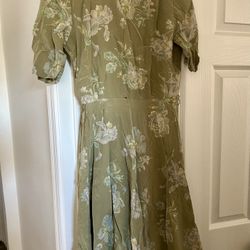 Olive Green Dress $4