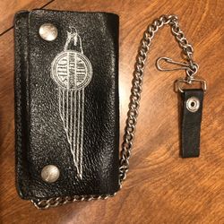 VINTAGE  HARLEY DAVIDSON LEATHER WALLET