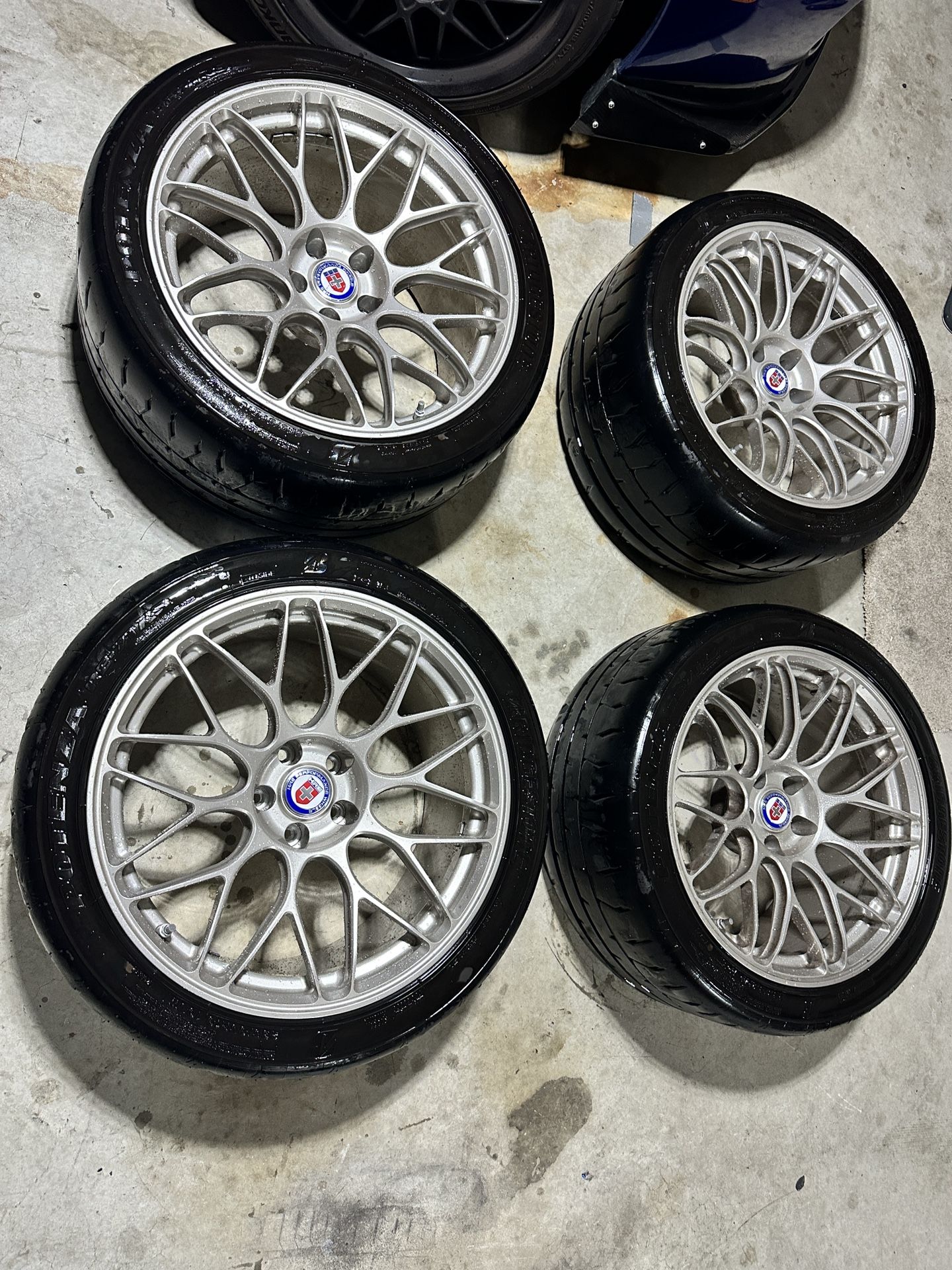 HRE RC100 Forged Wheels with Bridgestone RE-71RS Tires