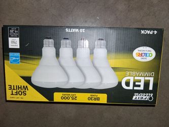 4 pack led 10 watt dimmable