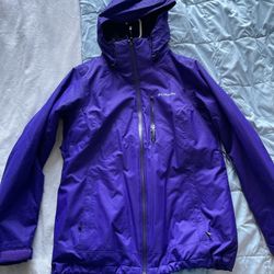 Large Columbia Removable Puffer Snow Jacket 